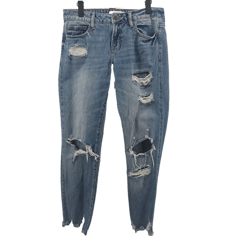 Hidden Los Angeles Women's 26 Jeans Hi Rise Destroyed Denim
